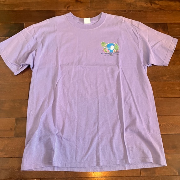 Lilac beach style shirt vintage 90s - Picture 5 of 6